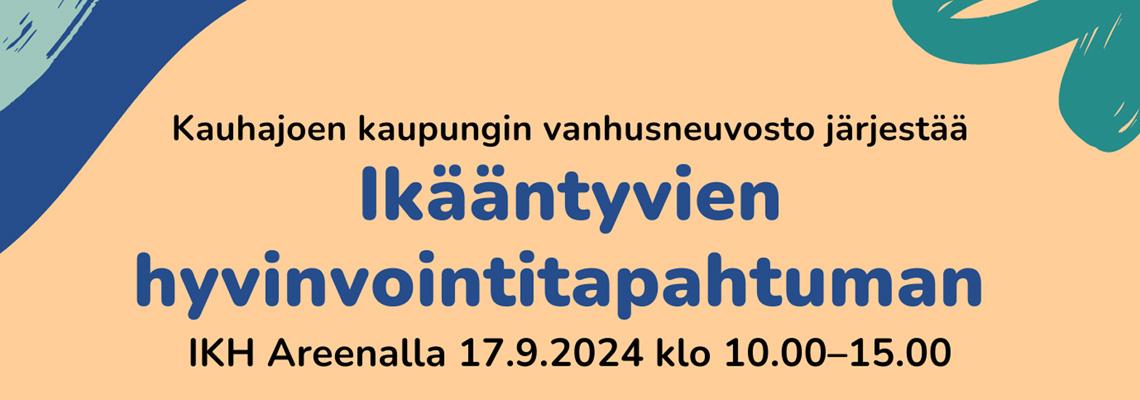 Ikääntyvien hyvinvointitapahtuma banneri