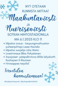 Maakuntaviesti ja nuorisoviesti Kauhajoella 6.1.2025