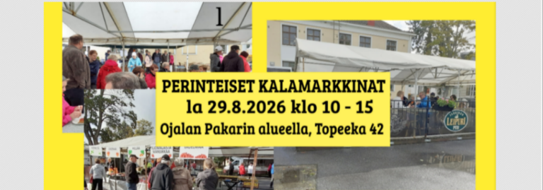 Kauhajoen Kalamarkkinat la 29.8. klo 10-15