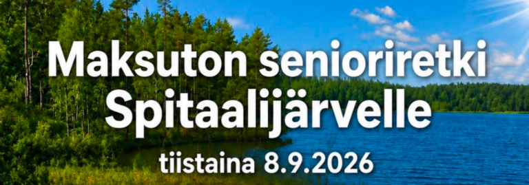 Senioriretki Spitaalijärvele 8.9.2026